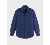 Vilebrequin - Chemise En Lin Et Coton Homme Turtle Monogram Jacquard - Chemise - Carou leu - Taille XXL Regular 300 - 349 26C