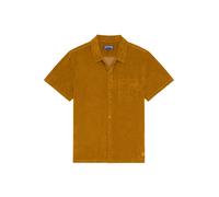 Vilebrequin - Chemise Bowling En Éponge Homme Uni - Chemise - Charli - Marron - Taille M Regular 150 - 199 26E