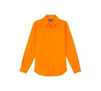 Vilebrequin - Linen Shirt Solid - Homme - Chemises - Orange - Taille: 3XL