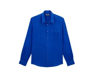 Vilebrequin - Chemise unie - Homme - Chemises - Bleu - Taille: M
