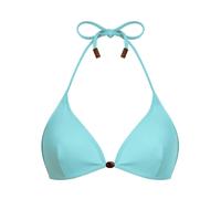 Vilebrequin - Halter Bikini Top Pearl Detail Solid - Femme - Maillots de bain - Bleu - Taille: 38 FR