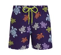 Vilebrequin, Homme, Maillots de bain, Violet, Taille: L Micro-perforated Ultra-light and packable Swim Shorts Tortues Multicolores