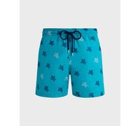 Vilebrequin - Maillot De Bain Homme Brodé Micro Ronde Des Tortues Diagonale - Edition Limitée - Maillot De Bain - Mistral - Vert - Taille XXL Regular Above 500 25E