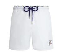 Vilebrequin - Maillot De Bain Homme Bicolore Micro Ronde Des Tortues - Maillot De Bain - Moka - Blanc - Taille M Regular 200 - 249 26E