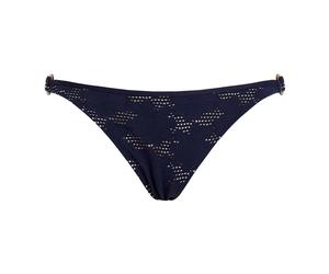 Vilebrequin - Mini Brief Bikini Bottom Jacquard Fleur Broderie Anglaise - Femme - Maillots de bain - Bleu - Taille: 40 FR
