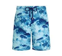 Vilebrequin - Okorise Long Stretch Swim Shorts - Homme - Maillots de bain - Bleu - Taille: 2XL