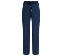 Vilebrequin - Pantalon Taille Élastique En Coton Et Tencel Homme Uni - Jean - Clemence - Bleu - Taille 36 Regular 250 - 299 24E
