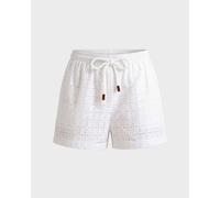 Vilebrequin - Short En Coton Broderie Anglaise Géométrique Femme - Shorty - Faiza - Blanc - Taille M Regular 250 - 299 26E