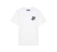Vilebrequin - T-shirt En Coton Organique Homme Tortue Brodée - T-shirt - Partisol - Blanc - Taille XXL Regular Under 100 26C