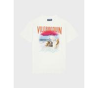 Vilebrequin - T-shirt En Coton Homme Wave On Vbq Beach - T-shirt - Portisol - Blanc - Taille L Regular 100 - 149 24E