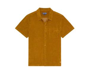 Vilebrequin - Terry Bowling Shirt Solid - Homme - Chemises - Vert - Taille: M