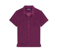 Vilebrequin - Terry Bowling Shirt Solid - Homme - Chemises - Violet - Taille: XL