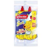 Vileda Recharges Têtes de balai à franges SuperMocio - Soft Jaune Pack 2 recharges