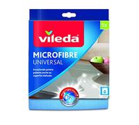 Vileda 139197 Chiffon microfibre Plus, 100 % microfibre, idéal pour enlever efficacement même la saleté la plus obstinée uniquement avec de l'eau, avec Odor Stop