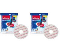 Vileda 161822 Recharge Microfibres pour Spin & Clean, Blanc, 1 pièce (Lot de 2)
