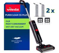 Aspirateur vertical sans fil Vileda PureClean S5 Plus avec accessoires noir