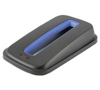 Vileda Couvercle ouvert pour poubelle PP de tri sélectif du papier en polypropylène 55L - Bleu
