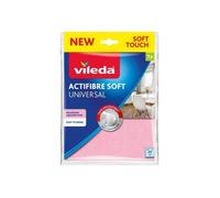 Vileda ACTIFIBRE Soft 1 Chiffon - Nettoie, absorbante, ne Laisse Pas de Traces et de Taches