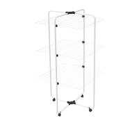 Vileda Adapto 3 | Séchoir à Linge Tour à 3 Niveaux | Joint modulable | Facile à déplacer| pour intérieur et extérieur | Pliable