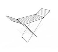 VILEDA Alumix Étendoir avec Pieds en X avec tiges épaisses Anti-Plis Acier et Aluminium Argenté