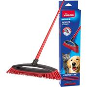 Vileda Brosse Always Clean Pet Pro – Pour poils et cheveux – Rouge Moyen