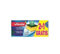 Brosse Vileda Lot de 3 éponges à récurer double-face