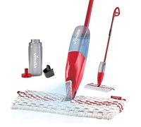 Vileda 152921 balai à franges et balai-éponge Sec&humide Rouge, Blanc