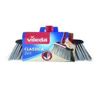 Vileda Balai intérieur synthétique 2en1 Poils fins et durs Bords en caoutchouc Multicolore 1 Unité