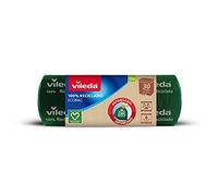 Vileda Bolsa de Basura Reforzada Reciclada Ecobag Bin Liners 30 l 100% Recycled Green Pequeño Cobag 30 L Reinforced Bin (15 Pockets) 169303 Acrylic Neutral