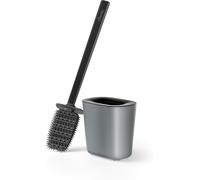 Vileda Brosse WC avec Support, Brosse WC en Plastique Robuste Gris hygiénique avec Surface antidérapante pour la Salle de Bain