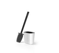 Vileda Brosse WC avec Support, en Plastique Robuste Blanc, Brosse WC hygiénique avec Surface antidérapante pour la Salle de Bain