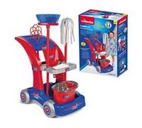 Vileda, Chariot ménage maxi, 7 pièces, Chariot Grand Modèle, avec accessoires, Dès 3 ans, VLE00