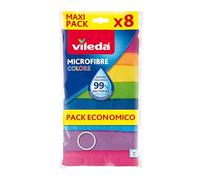 Lot de 8 Chiffons microfibres colorés multiusage