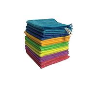 Vileda Colors Lot de 14 Chiffons de Nettoyage en Microfibre pour Usage Sec et Humide, 100% Microfibre, 30 x 30 cm, Multicolore