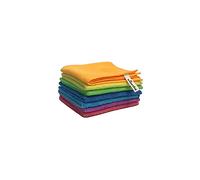 Vileda Colors Lot de 7 Chiffons de Nettoyage Multi-usages en Microfibre 100% Microfibre Multicolore 30 x 30 cm