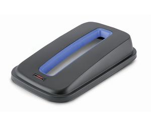 Vileda Couvercle ouvert pour poubelle PP de tri sélectif du papier en polypropylène 55L - Bleu