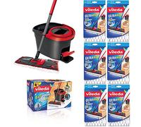 VILEDA EasyWring ULTRAMAT Kit d'essuie-glace et seau avec essorage de puissance PLUS SECHS