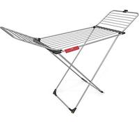Vileda Étendoir à Linge Extensible en Aluminium avec 100 m de Longueur, Corde Extra épaisse, Support pour Petites pièces, Gris