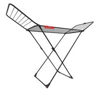 Vileda Extra Ultimate Étendoir à Linge (Black Edition) | Tiges Plus résistantes | Lignes XL pour Moins de Marques sur Les vêtements | 20 m d'espace de séchage | Support pour Chaussettes | Roues pour
