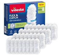 Vileda Flex&Catch recharges plumeau, Deep Clean Refills, Capture Jusqu’à 3X Plus de poussière Qu’Un plumeau Classique