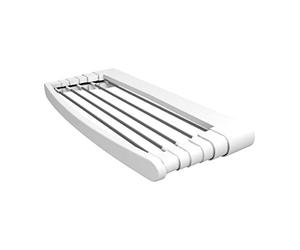 Vileda Genius séchoir téléscopique Mural/Porte-Serviette Double Usage - 5m de capacité de séchage - Support de Fixation en intérieur ou extérieur Inclus