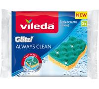 Vileda Éponge Glitzi Always Clean 168528 – ultra-absorbante – 2 pièces