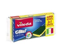Vileda Glitzi Crystal Lot de 3 éponges de cuisine