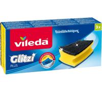 Vileda Glitzi Plus Lot de 3 éponges de cuisine