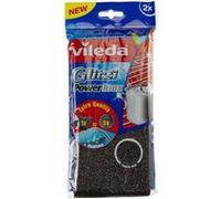 VILEDA GLITZI Power Inox - 2 Eponges à récurer - Ne raie pas, Très efficace ! G