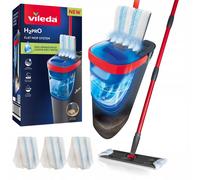 Vileda H2prO Balai à franges plat double réservoir 1,2L 3 housses