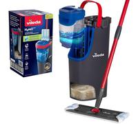Vileda H2prO Ensemble | Séparation de l'eau 100 % propre et sale | Balai mural, outil de nettoyage de plinthe | Tête de balai microfibre réutilisable lavable en machine