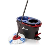 Vileda H2PrO Kit Balai Serpillière avec Seau - Système de Nettoyage 2 Réservoirs avec Essoreur | Séparation Eau Propre et Eau Sale | Balai Microfibre pour Carrelage, Parquet, Stratifié et Sols Durs