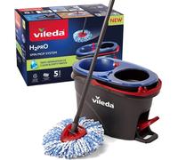 Vileda H2PrO système de Balai serpillère rotative, séparation Eau Propre et Sale, essorage sans Effort, Nettoyage en Microfibre, Assemblage Facile, Design Ergonomique