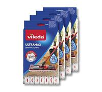 Vileda Ultramax Lot de 4 Housses de Rechange pour serpillères Ultramat_Ultramax en Microfibre, pour Tous Les sols durs, lavables en Machine, Emballage écologique